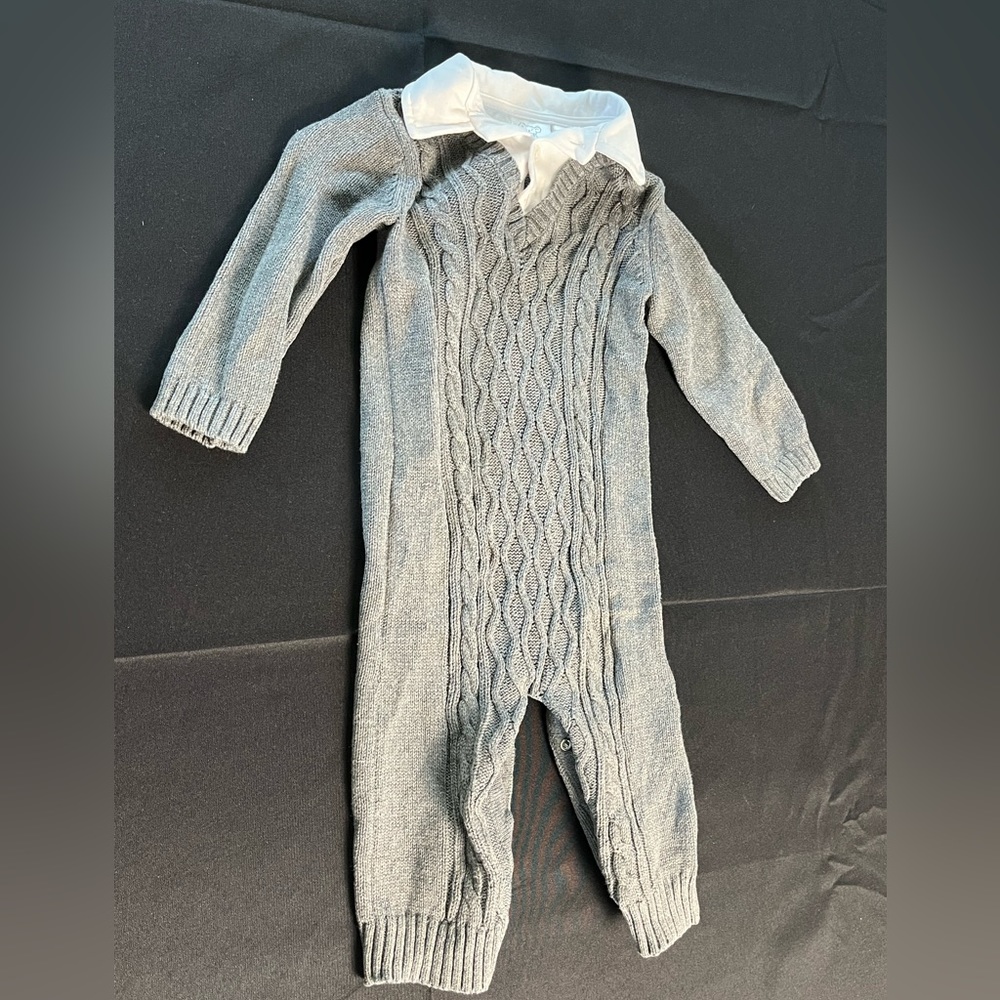 Koala kids gray sweater one piece 9M